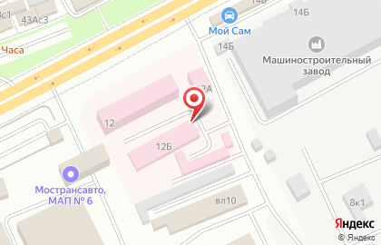 Московский областной центр дезинфекции на Можайском шоссе на карте