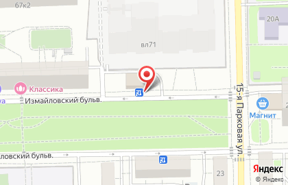 Измайловский в Измайловском проезде на карте