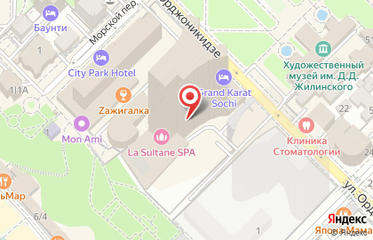 Ресторан Кружева на улице Орджоникидзе на карте