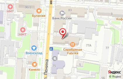 Ресторация на улице Ленина на карте