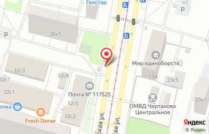 Киоск по продаже мороженого Айсберри в Центральном Чертаново на карте