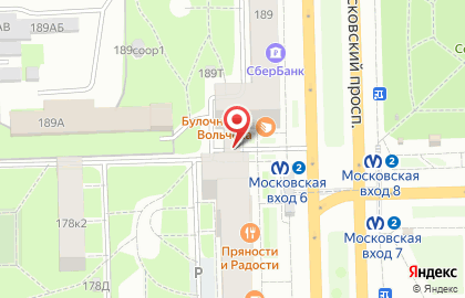 Спринт на Московском проспекте на карте