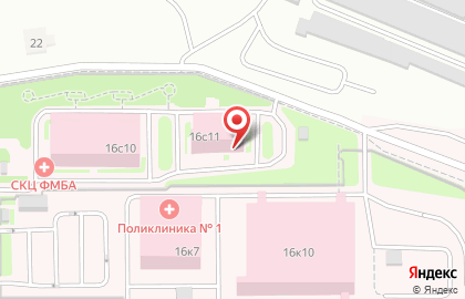 Центр ядерной медицины Федеральный Сибирский научно-клинический центр ФМБА России на 1-ой Смоленской улице на карте