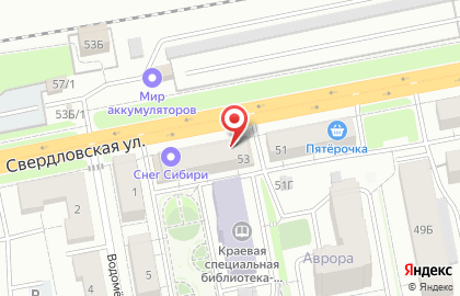 Инструмент-Крепеж, ООО Партнер-Сибирь на Свердловской улице на карте