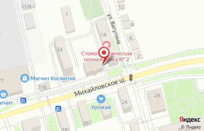 Продуктовый магазин Анис на Михайловском шоссе на карте