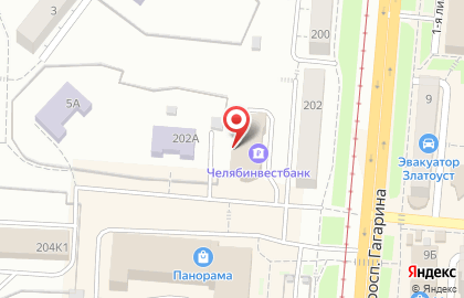 Терминал Челябинвестбанк на Таганайской улице на карте