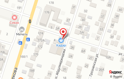 Супермаркет Кадар в Кировском районе на карте