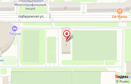 Автошкола Металлург на Набережной улице на карте
