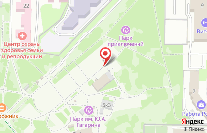 Городской парк им. Ю.А. Гагарина на карте