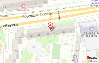 Продуктовый магазин в Калининграде на карте