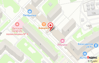 Ресторан Бавария в Автозаводском районе на карте