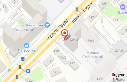 Автосервис Garage в Коминтерновском районе на карте