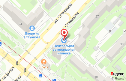Фирменный магазин de Bassus в Октябрьском районе на карте