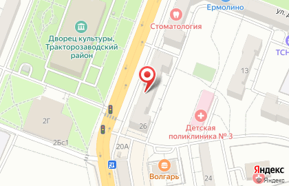 Магазин Проводник в Тракторозаводском районе на карте