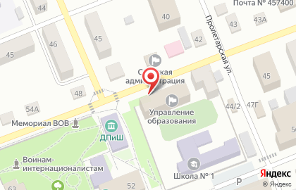 Управление образования в Челябинске на карте