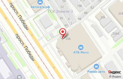 Торговая компания Спецзапчасть на проспекте Победы на карте
