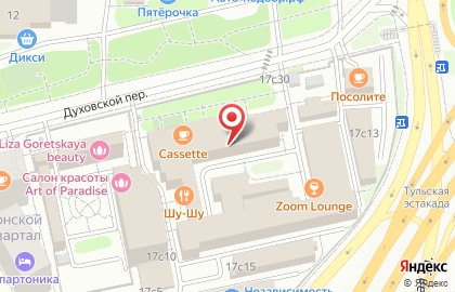 Студия цветов Trava в Духовском переулке на карте