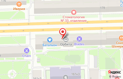 Детская библиотека Орбита в Московском районе на карте