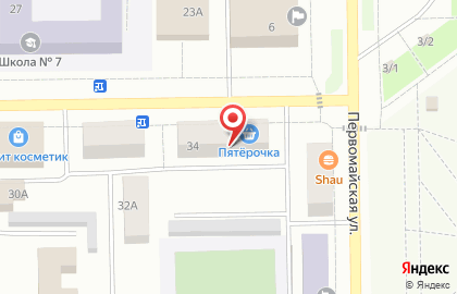 Супермаркет Пятёрочка на проспекте Кирова на карте
