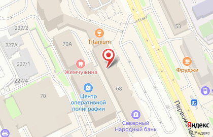 Банкомат Росгосстрах Банк, филиал в г. Сыктывкаре на Первомайской улице, 68 на карте