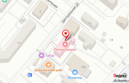 Сургутская районная поликлиника в Ханты-Мансийске на карте