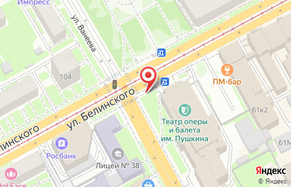 Указатель системы городского ориентирования №5598 по ул.Белинского, д.59 р на карте