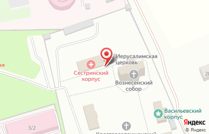 Храм Иконы Божией Матери Иерусалимской в Крестовоздвиженском монастыре на карте