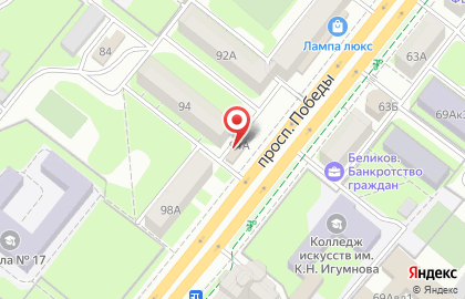 Букмекерская контора БалтБет в Октябрьском районе на карте