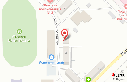 Магазин овощей и фруктов на Черниговской улице на карте
