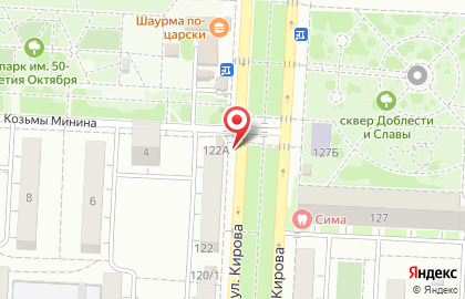 Сеть продуктовых магазинов, ООО Циркон в Кировском районе на карте