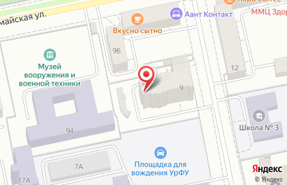 ЕКАД в Екатеринбурге на карте