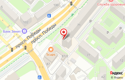 Ломбард Оникс в Октябрьском районе на карте