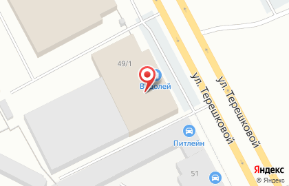 Оптовая фирма Юнитэк на улице Терешковой на карте