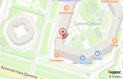 Служба доставки ДПД на ​Архитектора Данини на карте