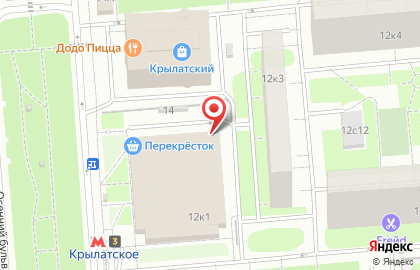 Отделение службы доставки Boxberry на Осеннем бульваре на карте