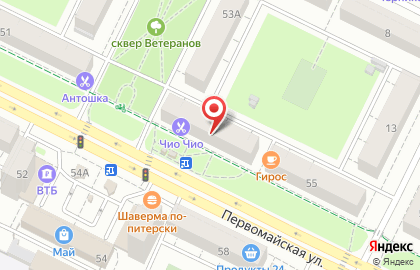Магазин Красное & Белое на Первомайской улице, 53 на карте