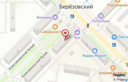 Салон Цветик на Комсомольском бульваре на карте