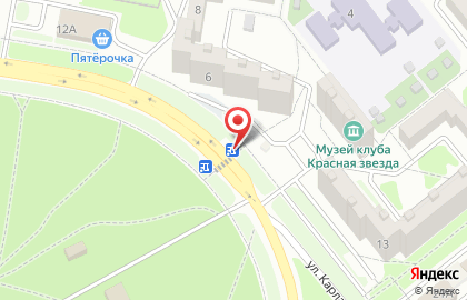 Салон цветов Флореаль на улице К.Маркса на карте