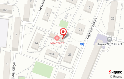 Магазин разливного пива Пинта на улице Ленинградской на карте