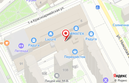 Магазин косметики Матрона в Свердловском районе на карте