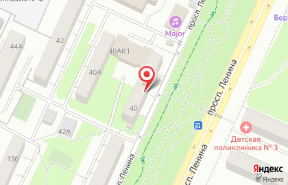 Парикмахерская Элина на проспекте Ленина на карте