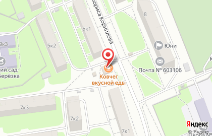 Магазин Продукты 24 на улице Бориса Корнилова на карте
