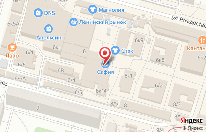 Магазин нижнего белья Радость на улице Рождественского на карте