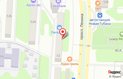 Микрокредитная компания Центрофинанс на проспекте Ленина на карте