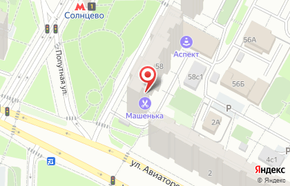 Парикмахерская Машенька в Солнцево на карте