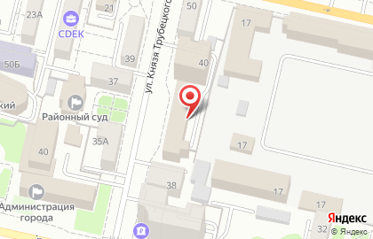 Студент-Центр - услуги помощи студентам на улице Князя Трубецкого на карте