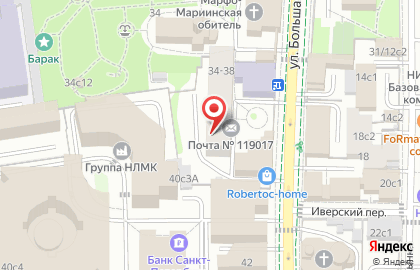 ОДС Жилищник района Якиманка на улице Большая Ордынка на карте