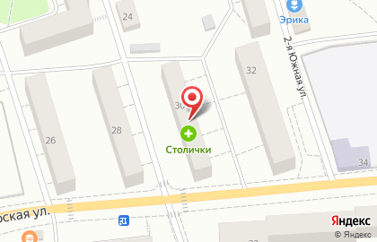 Магазин мясной продукции Великолукский мясокомбинат на Приморской улице на карте