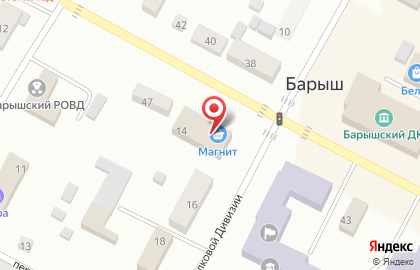 Супермаркет Магнит в Ульяновске на карте