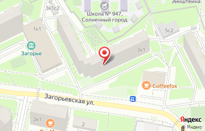 Мосгортранс на Загорьевской улице на карте